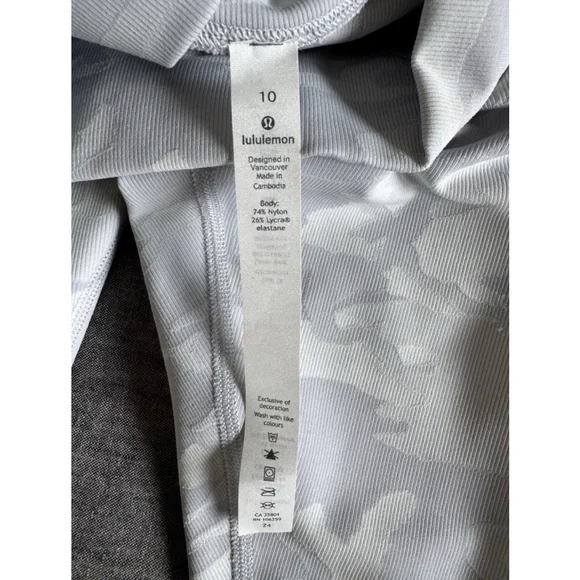 Lululemon Wunder Under High-Rise Crop 23" Scallop Full-On Luxtreme - Size 10